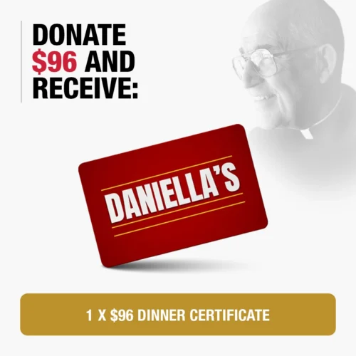 Dine for Education $96 Dinner Certificate