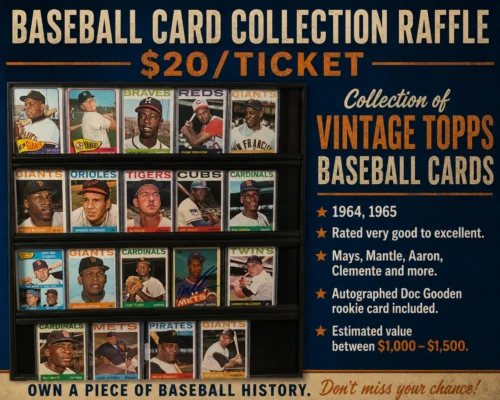 Baseball Card Collection Raffle