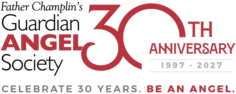 Guardian Angel Society's 30th Anniversary Logo w/ tagline